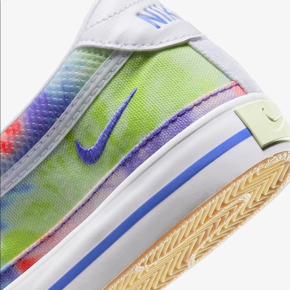 Nike Court Legacy Print Tie Dye Slip On Sneaker - Picture 7 of 15
